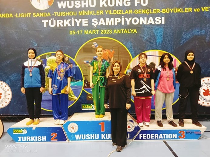 Wushu Taolu ve Sanda Türkiye Şampiyonası”nda Sporcularımızdan Büyük Başarı